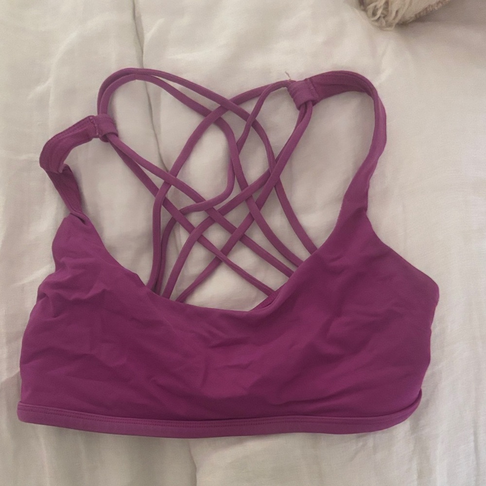 lululemon athletica Magenta Strappy Sports Bra